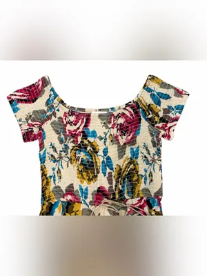 Band of Gypsies floral wide-leg jumpsuit. thumbnail 3