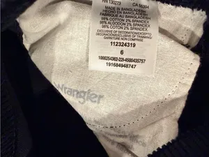 NWOT Wrangler Corduroy Flare Pants Size 6 Black High Rise Stretch thumbnail 11