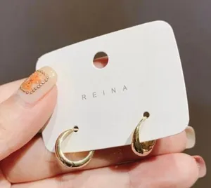 18K Gold Plated Small Hoop Earrings for Women thumbnail 1