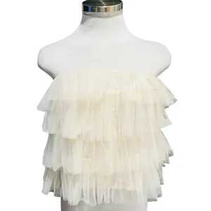 Anthropologie Sunday In Brooklyn Strapless Layered Tulle Top Size Small NWT thumbnail 2