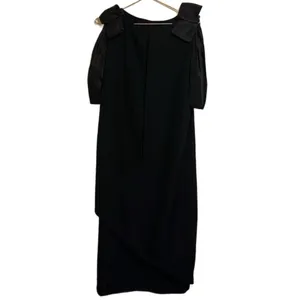 Vintage Union Made semi formal lbd Morton Myles for the Warrens black dress thumbnail 3