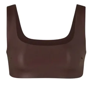 Skims Faux‎ Leather Bralette - Size 2X - Cocoa - NWT thumbnail 1