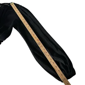 Abercrombie & Fitch Satin Micro Pleated Black Mini Dress Womens XXS Tall Party thumbnail 13