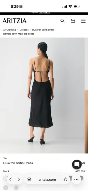 Aritzia duskfall satin dress thumbnail 9