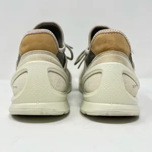 ECCO Biom Street Lace Gravel Wild Dove Gray and Cream Leather Sneaker Size 6.5 thumbnail 9
