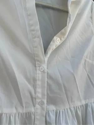Cherish White Button Down Shirt Dress thumbnail 5