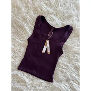Skims Cotton Rib Tank Currant Size Small thumbnail 4