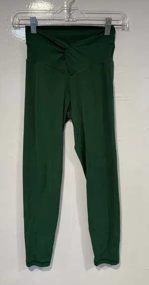 Aerie Offline High-Waist‎ Twist Front Leggings - Green thumbnail 1