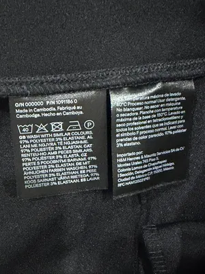 H&M Black Pull-On Pants with Tag Detail thumbnail 6