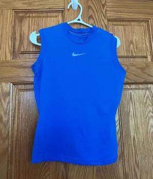 Nike - Dri-Fit Blue Sleeveless Athletic/Muscle Tank thumbnail 1