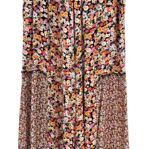 Maaji Wide Leg Pants Calico Floral Print Viscose Orange‎ Black Size Medium thumbnail 4