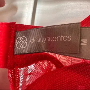 Daisy Negligie Red Sexy Sheer Lace M Babydoll Top Fairy Nightgown Lingerie Y2K thumbnail 5