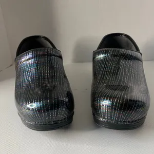 Dansko Professional Womens Clogs Shoes Sz 42 US 11 Black Plaid Comfort Nurse thumbnail 3