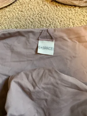 NWOT L*Space Priscilla Shine on Me bikini set dusty mauve thumbnail 3