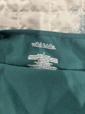 Wild Fable Green Spaghetti Strap Ribbed Tank Top, Sz S thumbnail 3