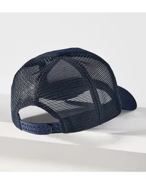 Anthropologie X Worn/West Salty Mermaid Trucker Hat Adjustable In Navy NWT thumbnail 2