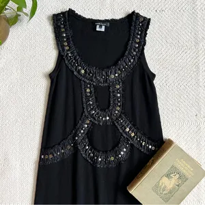 Nanette Lepore Cara Mia Wool & Silk Embellished Knit Mini Dress thumbnail 2