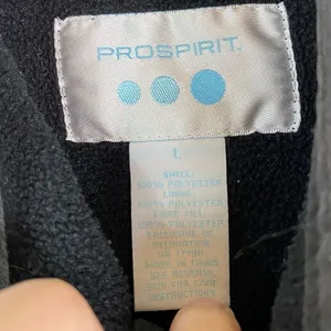 Prospirit Black Squiggly Stitched Quilted Zip Up Vest thumbnail 3