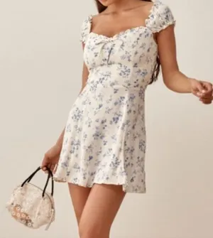 Reformation Pacey short-sleeve mini dress in Lula Floral 6 thumbnail 1