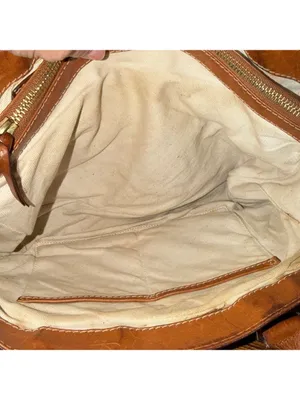 Vintage Michael Kors Leather Saddlebag Bag Purse weekend luggage vacation travel thumbnail 5