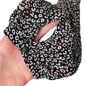 Maeve Anthropologie Dress Women Black White Leopard Print‎ Mini V-Neck Excellent thumbnail 5