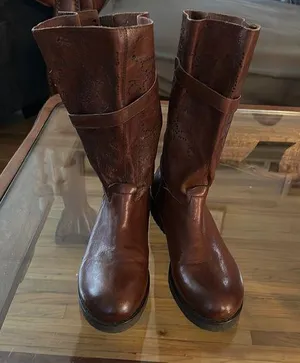 Bacio 61 Prolisso Leather Riding Motorcycle Boots Size 8 thumbnail 1