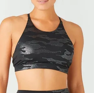 Glyder Shimmering‎ Black Sports Bra thumbnail 1