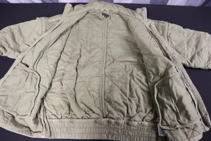 Gap Quilted Cotton Bomber Jacket Tan Sage Green Size Large thumbnail 6