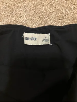 Hollister Black Strapless Dress with White Skirt thumbnail 3
