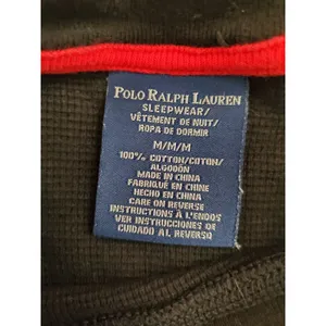 Polo Ralph Lauren Waffle Knit Shirt Women Medium Sleepwear Blue Pajama Top thumbnail 4