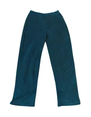 Vintage Fleece Lounge Pants Size S Teal Cozy Soft Pajama Bottoms J83113 thumbnail 1