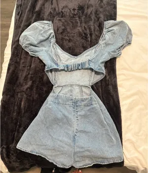 Denim romper Blue thumbnail 2