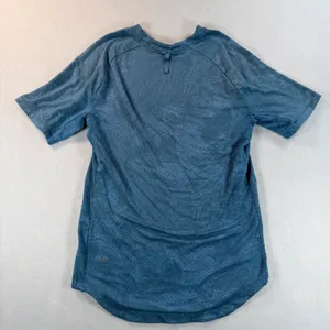 Lululemon Metal Vent Tech Short Sleeve small Teal Blue Space Dye Athletic Top thumbnail 1