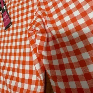 NWT TeezHer Orange Gingham Capri Slim Pants thumbnail 11