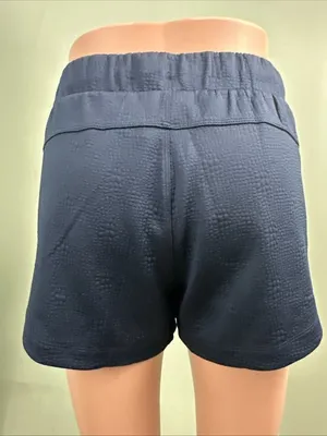 Zyia Active Women's Blue Relaxed Texture Shorts Size XL (Runs Small) NWT thumbnail 10