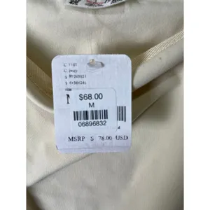 Free People Must Be Love Bodysuit Cream Ruched Mesh Sleeve‎ Romantic Medium New thumbnail 7