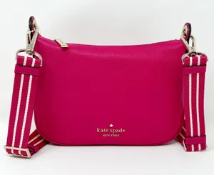 Kate Spade Rosie Small Crossbody Purse Festive Pink Leather wkr00630 thumbnail 1