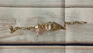 Virgen de Guadalupe Bracelet Gold thumbnail 2