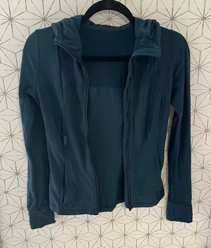 Lululemon Nulu Teal Hoodie *broken zipper thumbnail 1