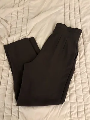 H&M Women's Brown Straight-Leg Pants thumbnail 2