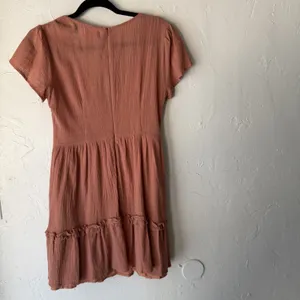 Showpo Dress Festival Small Pink Mauve Boho Flutter Sleeve Lace Up Mini‎ Casual thumbnail 8