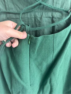Oh Polly Dark Green Strappy Back Cotton Mini Dress Size 8 thumbnail 11