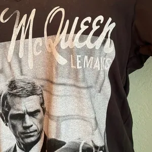 Steve McQueen T shirt Black S Size M thumbnail 4