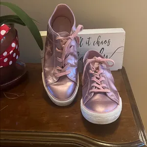 Converse One Star Metallic Pink Low Top Sneakers Women’s 6 thumbnail 10