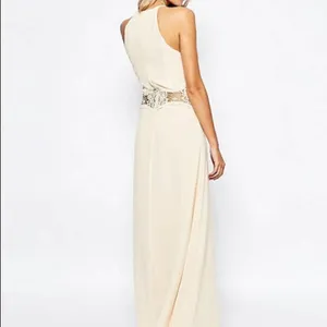 NWT Jarlo London ASOS Cream Aden Maxi Dress Lace Insert Waist Size XS/8 thumbnail 13