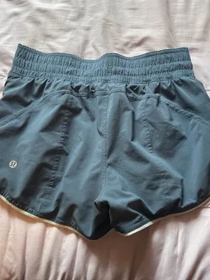lululemon athletica Slate Blue Double-Layer Running Shorts thumbnail 2
