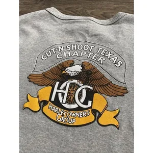 Womens harley davidson group long sleeve v neck‎ shirt Cut-N-Shoot Texas size XL thumbnail 6