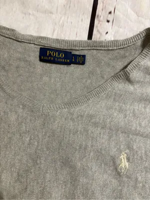 Polo by Ralph Lauren women’s Light Gray long sleeve blouse large thumbnail 4