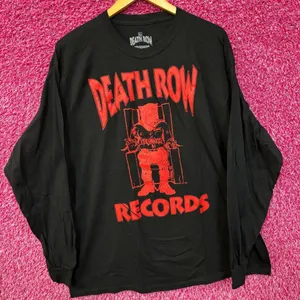 Death Row Records Electric Chair Inmate Logo Long Sleeve XL thumbnail 3