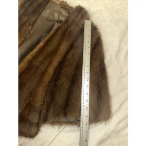 Vintage Brown Ladies Sable vs Sable Fur  Shawl Cape Stole thumbnail 8